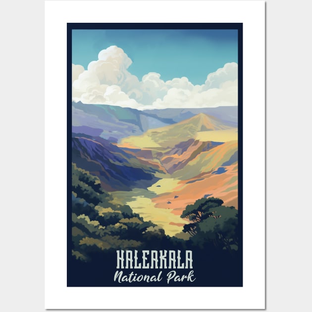 Haleakala National Park Travel Poster Wall Art by GreenMary Design